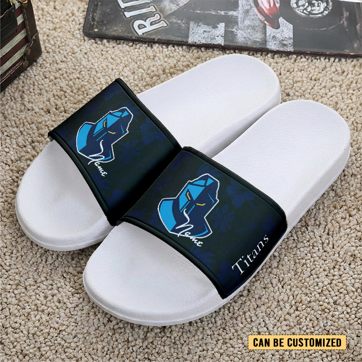 Auspiritmerch Gold Coast Titans Personalized Sports Slippers Gift For Fans