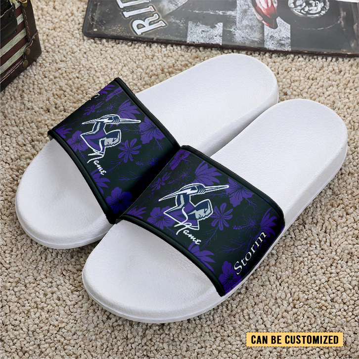Auspiritmerch Melbourne Storm Personalized Sports Slippers Gift For Fans