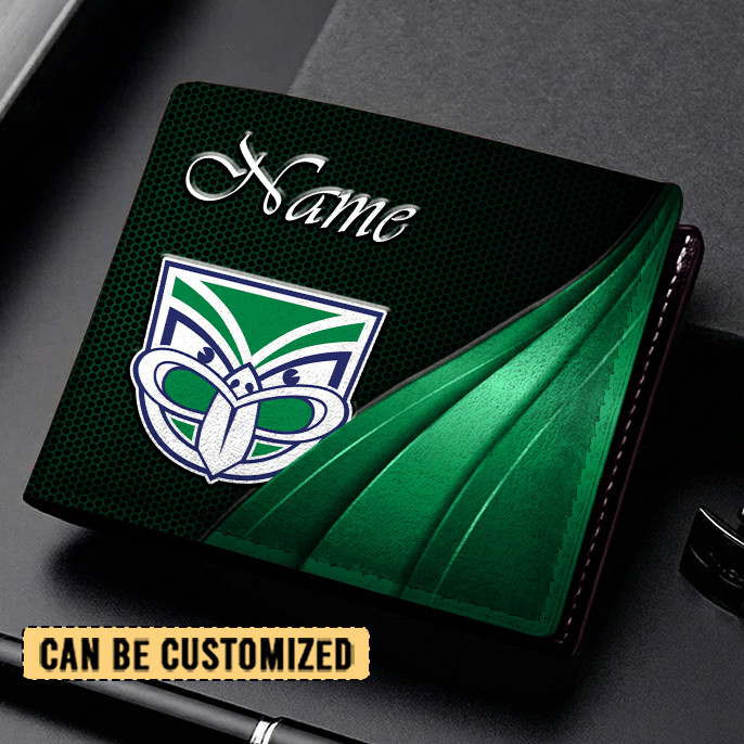 Auspiritmerch New Zealand Warriors Personalized Leather Wallet Gift For Fans