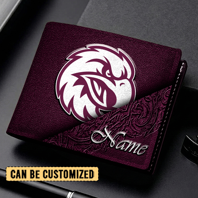 Auspiritmerch Manly Warringah Sea Eagles Personalized Leather Wallet Gift For Fans