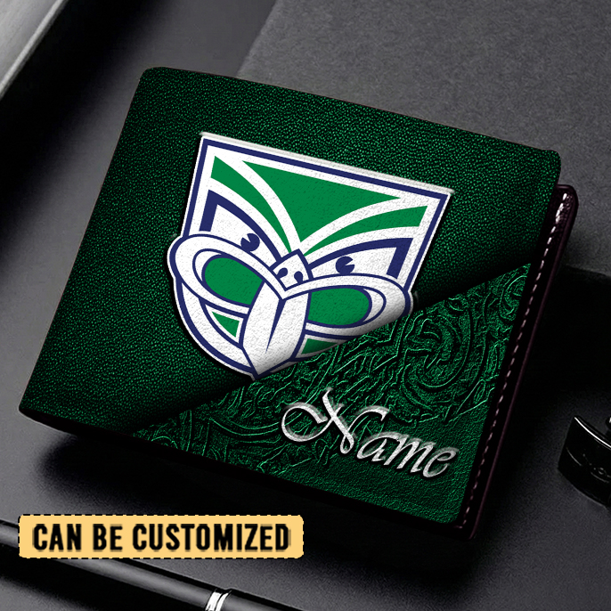 Auspiritmerch New Zealand Warriors Personalized Leather Wallet Gift For Fans
