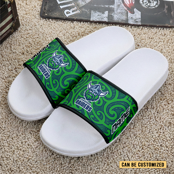 Auspiritmerch Canberra Raiders Personalized Sports Slippers Gift For Fans