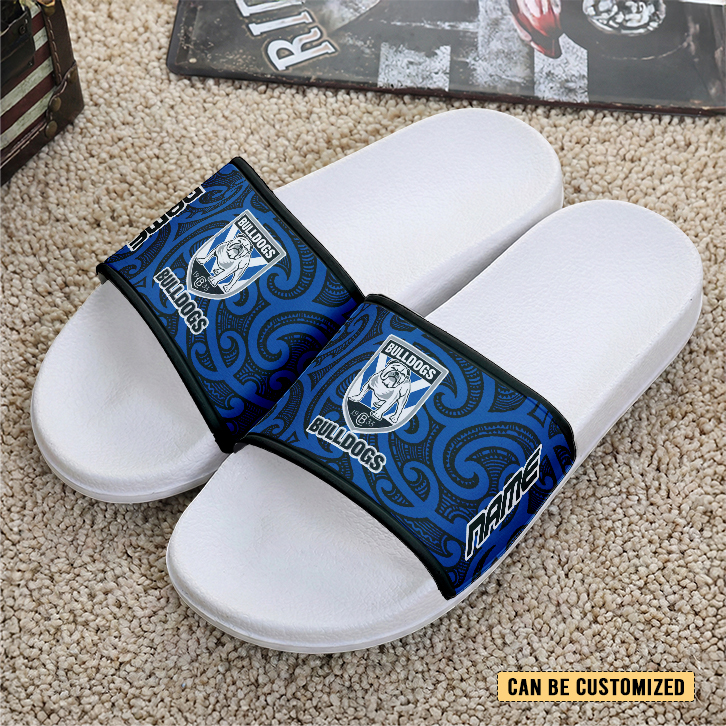 Auspiritmerch Canterbury-Bankstown Bulldogs Personalized Sports Slippers Gift For Fans