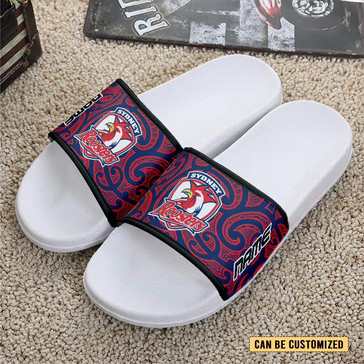 Auspiritmerch Sydney Roosters Personalized Sports Slippers Gift For Fans