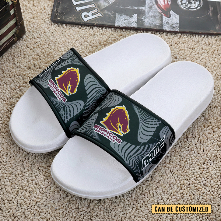 Auspiritmerch Brisbane Broncos Personalized Sports Slippers Gift For Fans