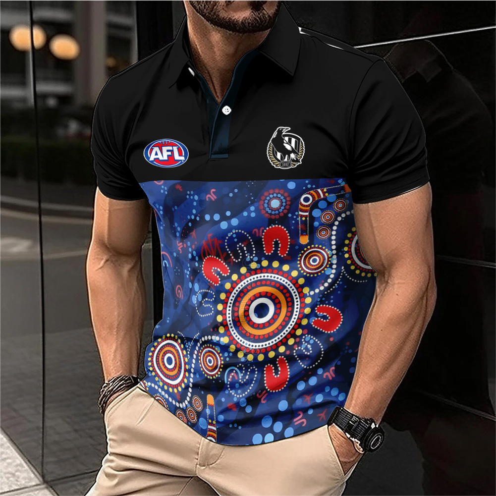 Auspiritmerch Collingwood Magpies Personalized Polo Shirt Gift For Fans