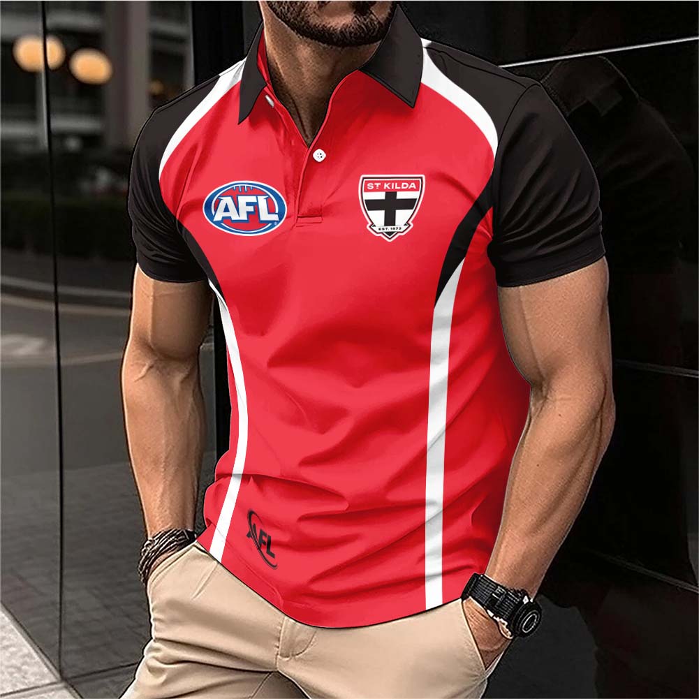 Auspiritmerch St Kilda Saints Personalized Polo Shirt Gift For Fans