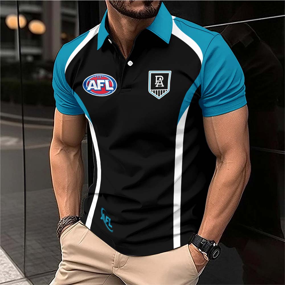 Auspiritmerch Port Adelaide Personalized Polo Shirt Gift For Fans
