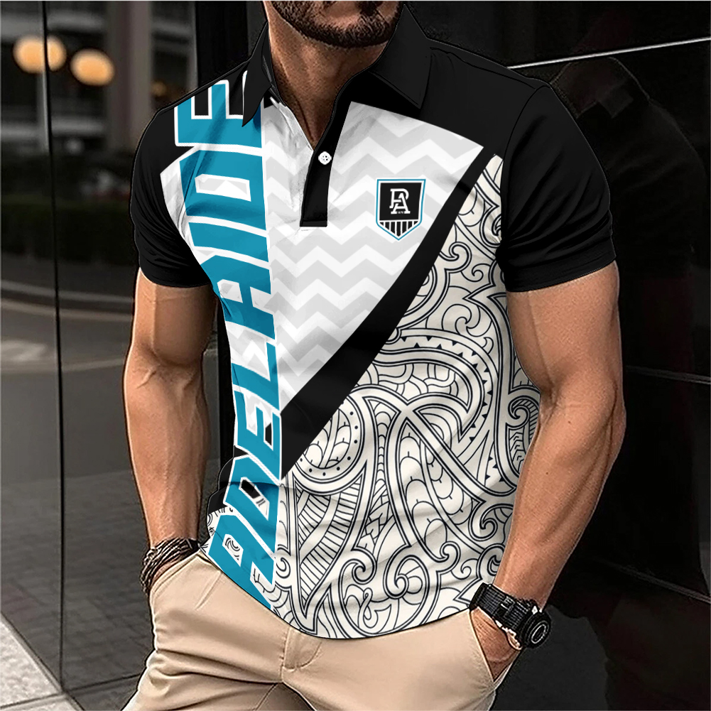 Auspiritmerch Port Adelaide Personalized Polo Shirt Gift For Fans