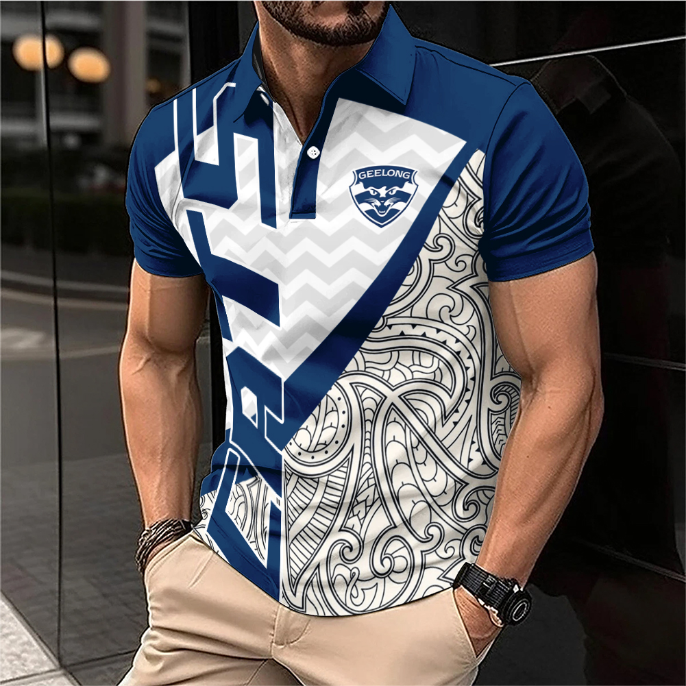 Auspiritmerch Geelong Cats Personalized Polo Shirt Gift For Fans