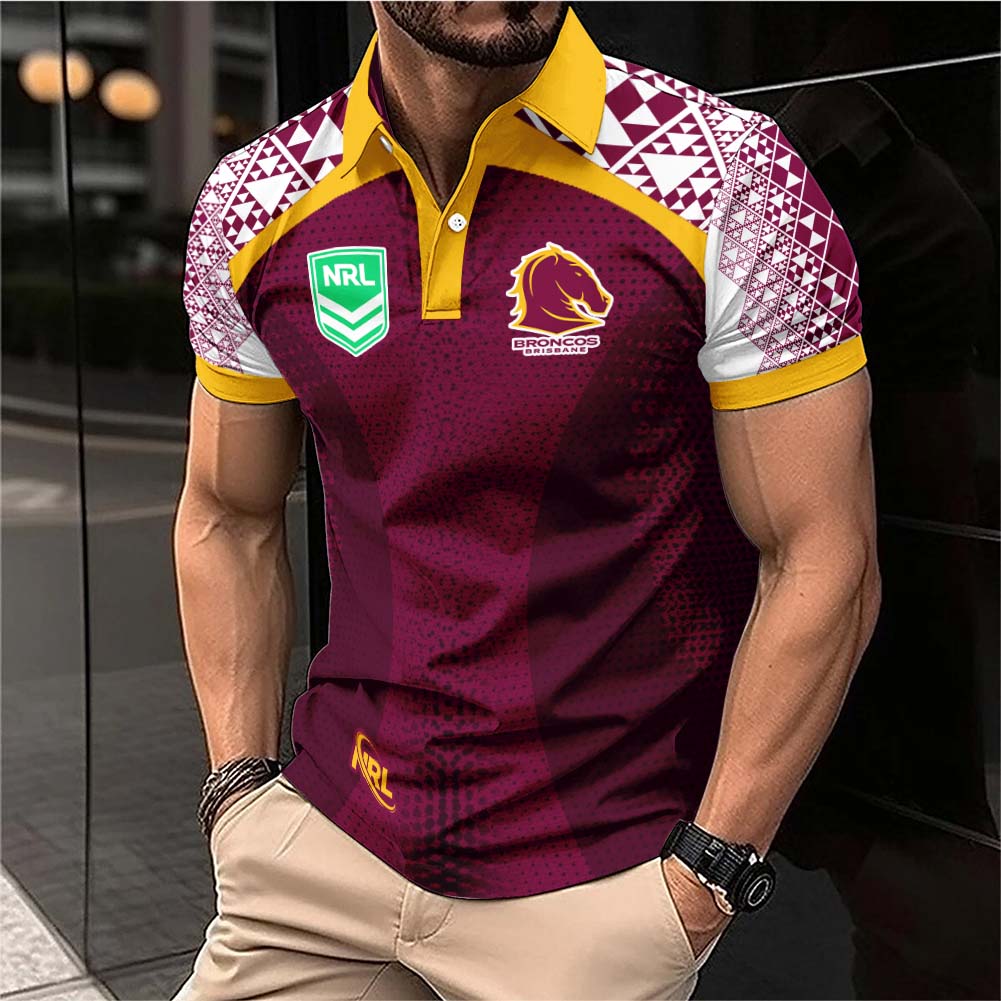 Auspiritmerch Brisbane Broncos Personalized Polo Shirt Gift For Fans