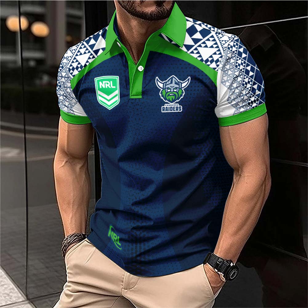 Auspiritmerch Canberra Raiders Personalized Polo Shirt Gift For Fans