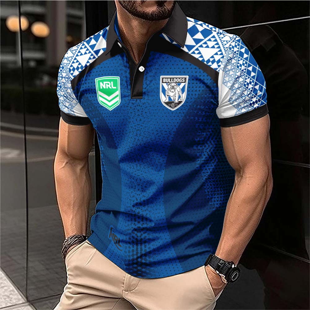 Auspiritmerch Canterbury-Bankstown Bulldogs Personalized Polo Shirt Gift For Fans