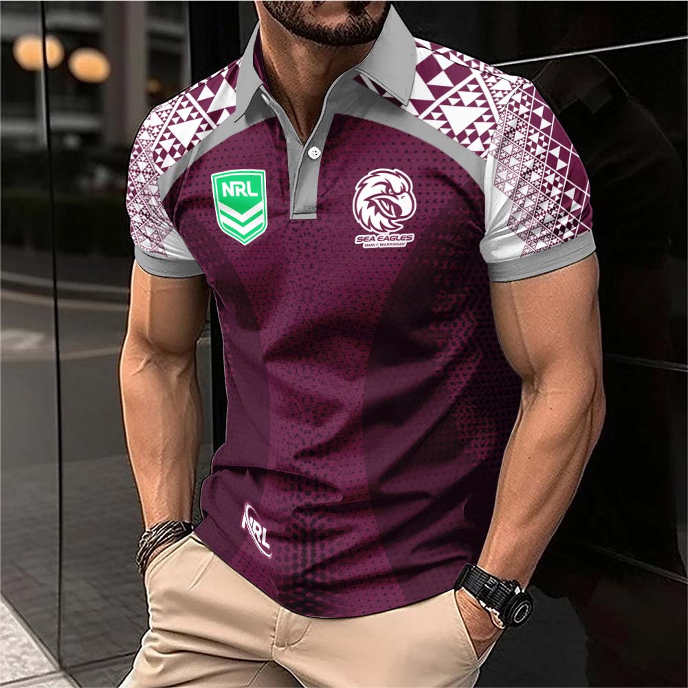 Auspiritmerch Manly Warringah Sea Eagles Personalized Polo Shirt Gift For Fans
