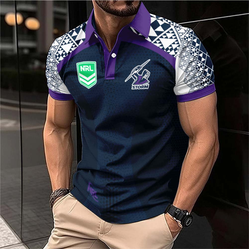 Auspiritmerch Melbourne Storm Personalized Polo Shirt Gift For Fans