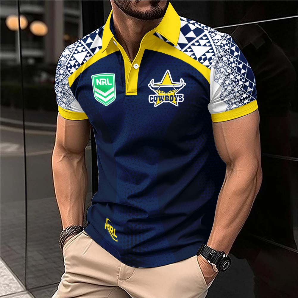 Auspiritmerch North Queensland Cowboys Personalized Polo Shirt Gift For Fans