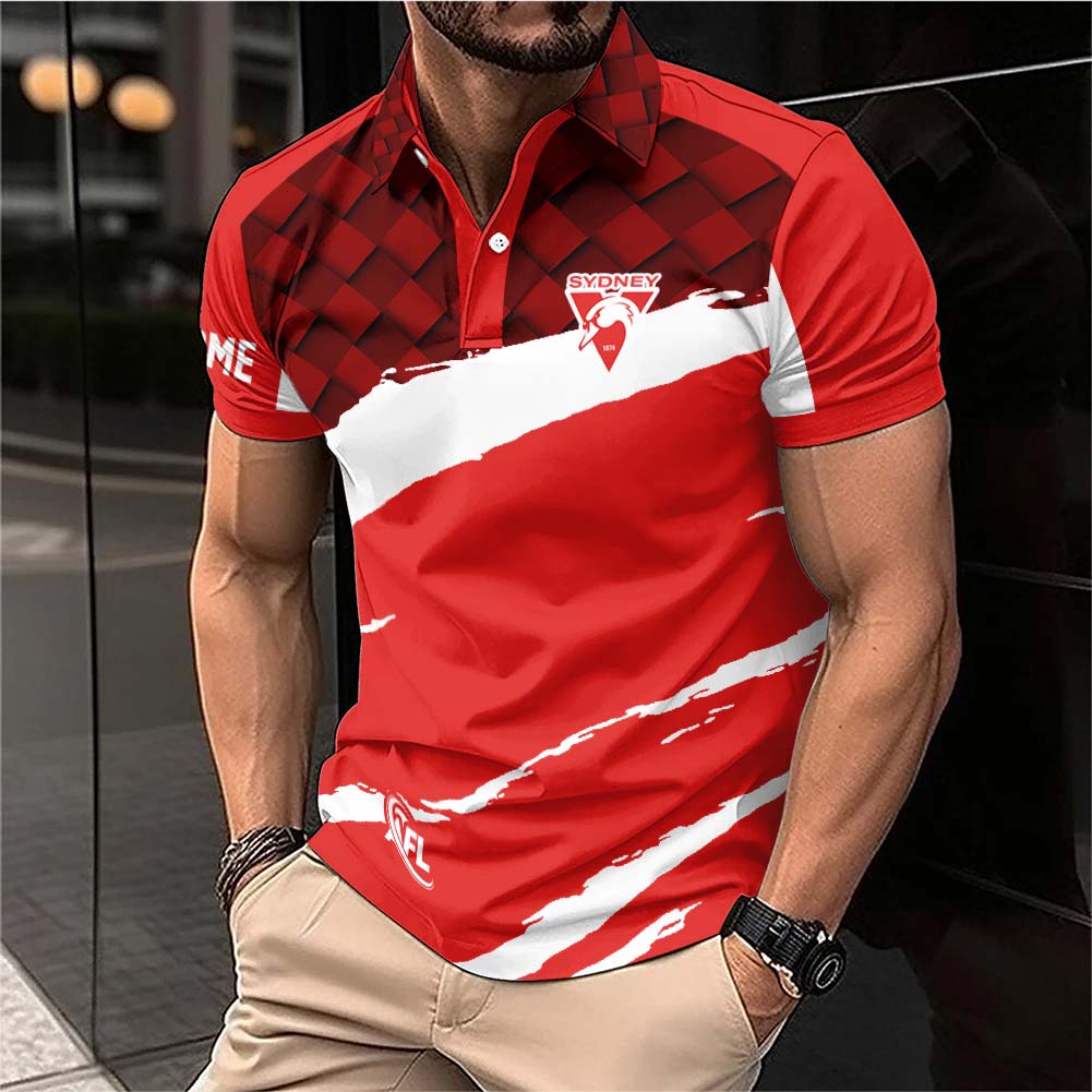 Auspiritmerch Sydney Swans Personalized Polo Shirt Gift For Fans