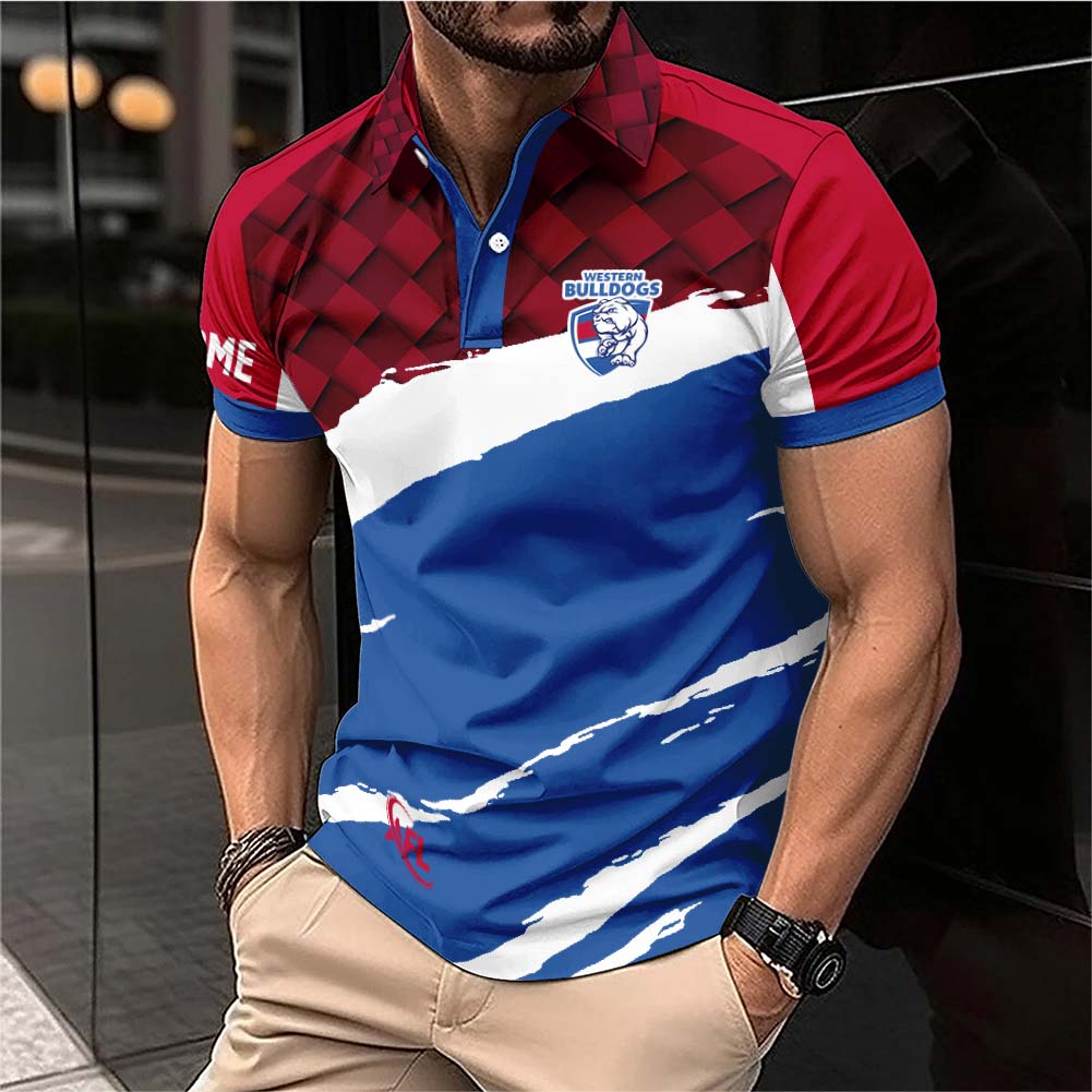 Auspiritmerch Western Bulldogs Personalized Polo Shirt Gift For Fans