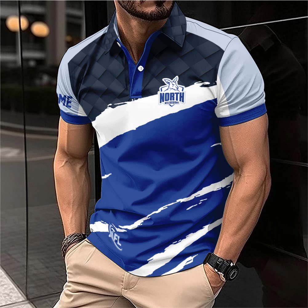 Auspiritmerch North Melbourne Personalized Polo Shirt Gift For Fans