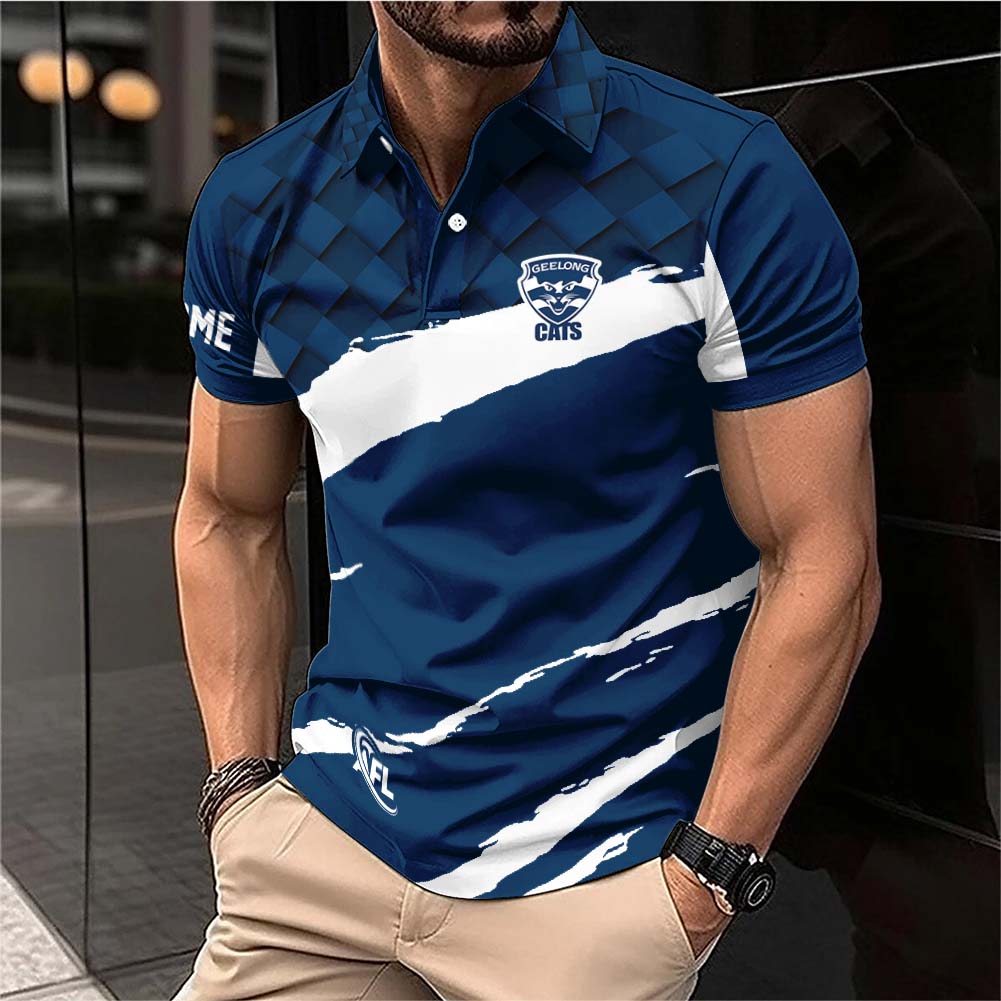 Auspiritmerch Geelong Cats Personalized Polo Shirt Gift For Fans