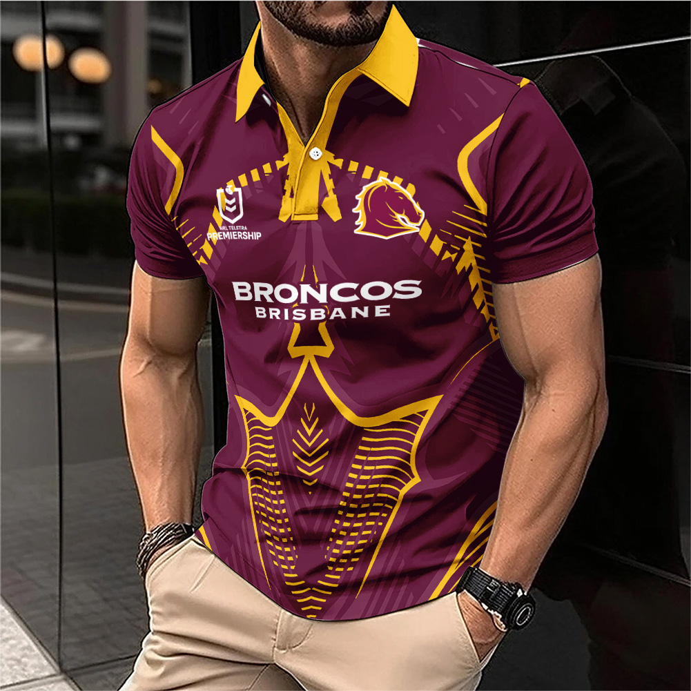 Auspiritmerch Brisbane Broncos Personalized Polo Shirt Gift For Fans
