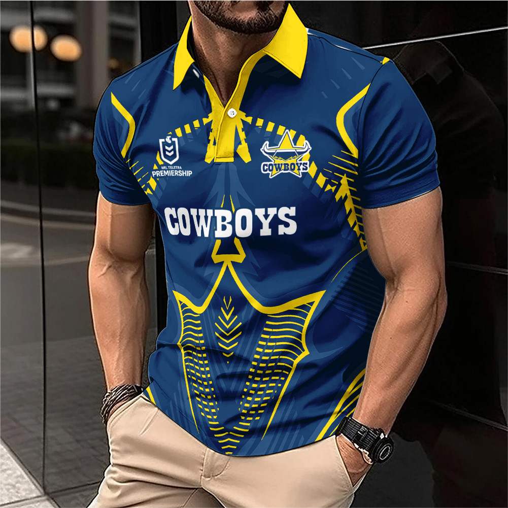 Auspiritmerch North Queensland Cowboys Personalized Polo Shirt Gift For Fans