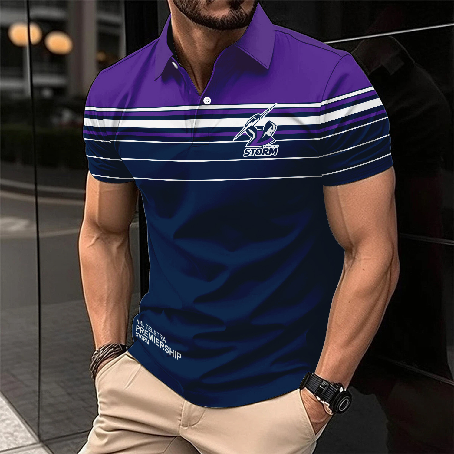Auspiritmerch Melbourne Storm Personalized Polo Shirt Gift For Fans
