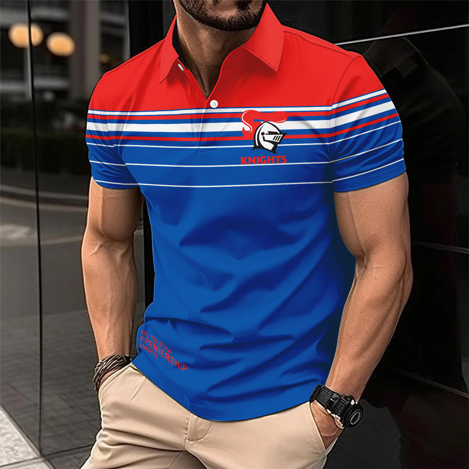 Auspiritmerch Newcastle Knights Personalized Polo Shirt Gift For Fans