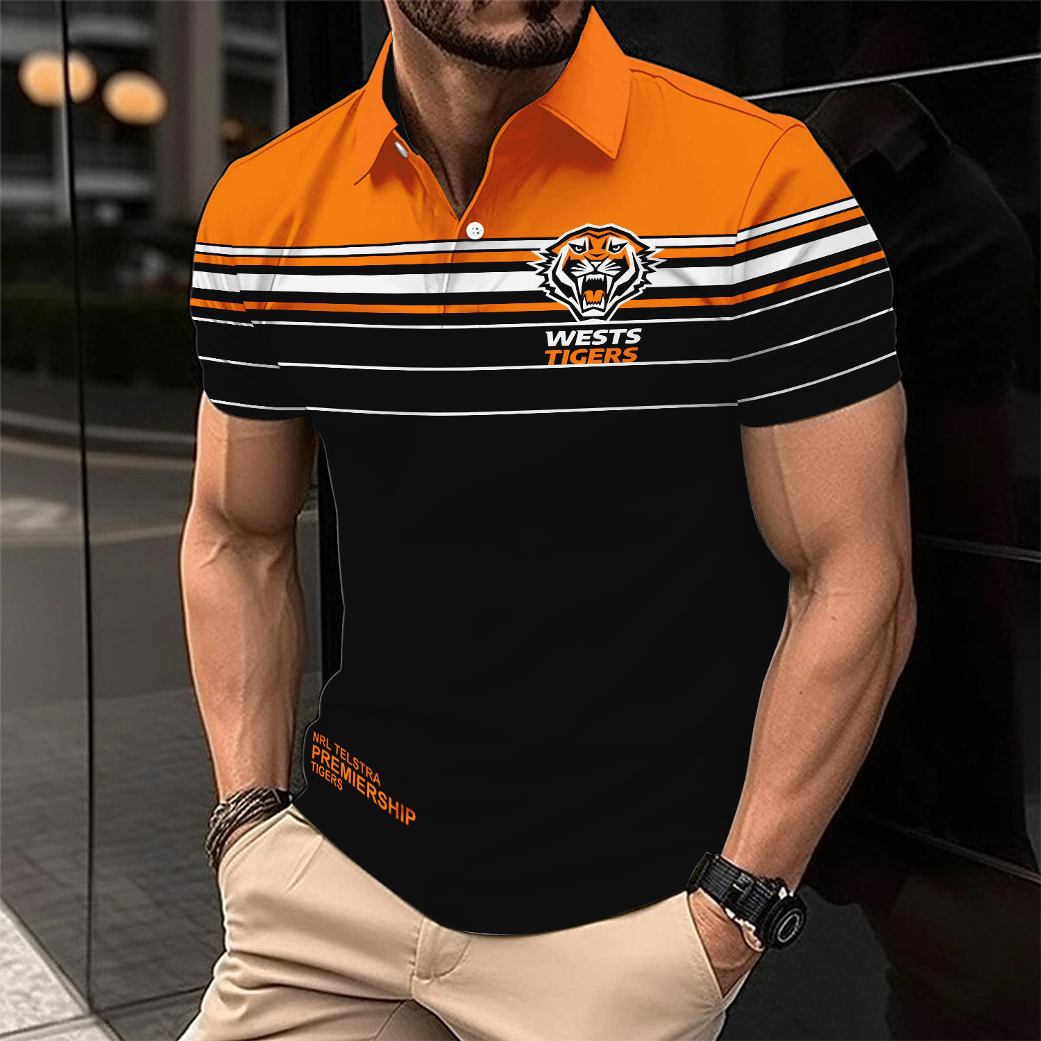 Auspiritmerch Wests Tigers Personalized Polo Shirt Gift For Fans