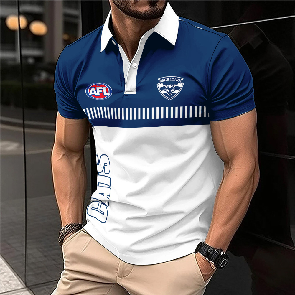 Auspiritmerch Geelong Cats Personalized Polo Shirt Gift For Fans