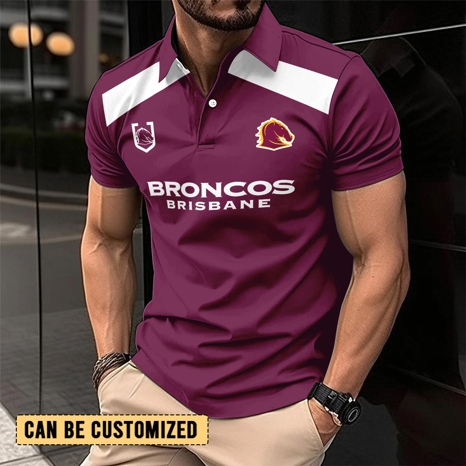 Auspiritmerch Brisbane Broncos Personalized Polo Shirt Gift For Fans