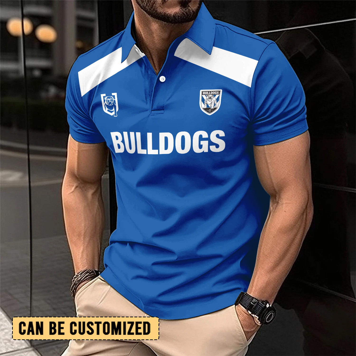 Auspiritmerch Canterbury-Bankstown Bulldogs Personalized Polo Shirt Gift For Fans