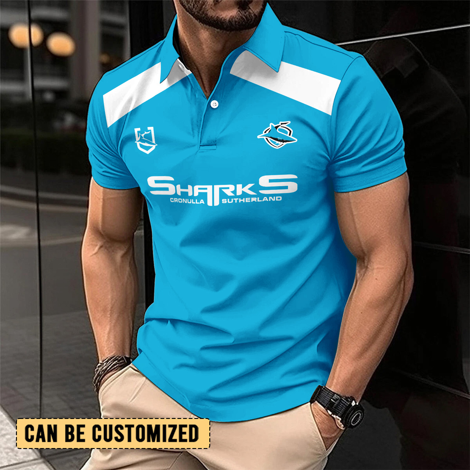 Auspiritmerch Cronulla-Sutherland Sharks Personalized Polo Shirt Gift For Fans