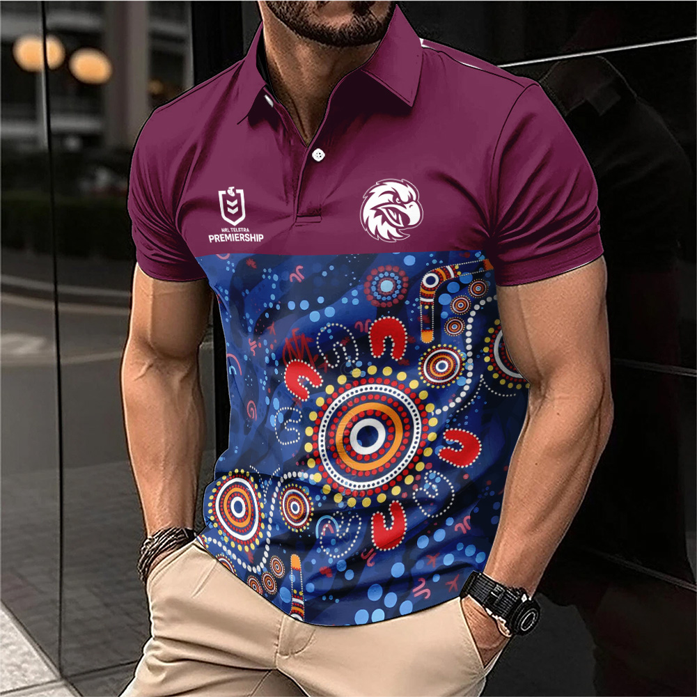 Auspiritmerch Manly Warringah Sea Eagles Personalized Polo Shirt Gift For Fans