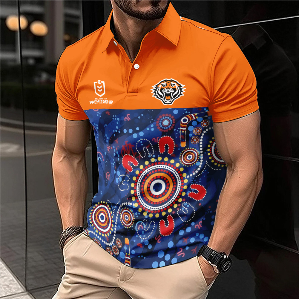 Auspiritmerch Wests Tigers Personalized Polo Shirt Gift For Fans