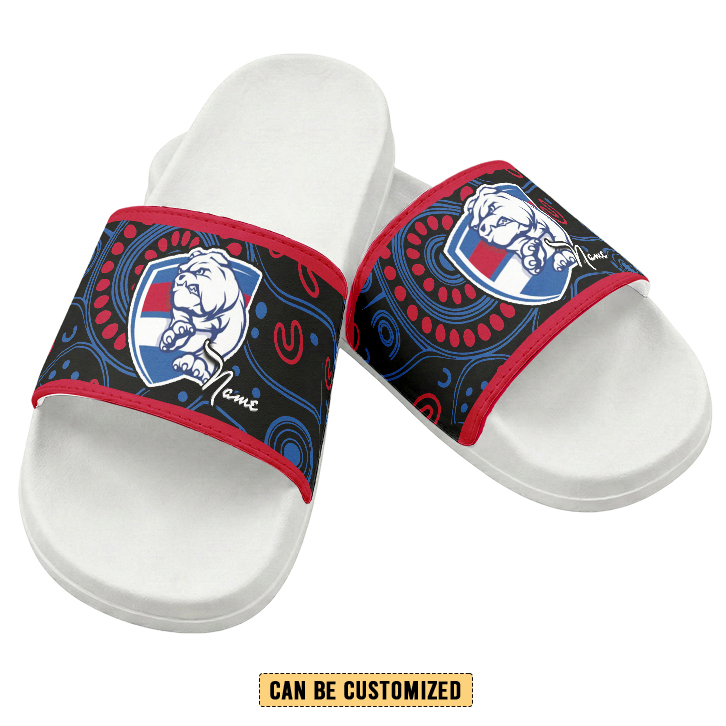 Auspiritmerch Western Bulldogs Personalized Sports Slippers Gift For Fans