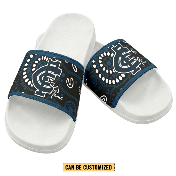 Auspiritmerch Carlton Blues Personalized Sports Slippers Gift For Fans
