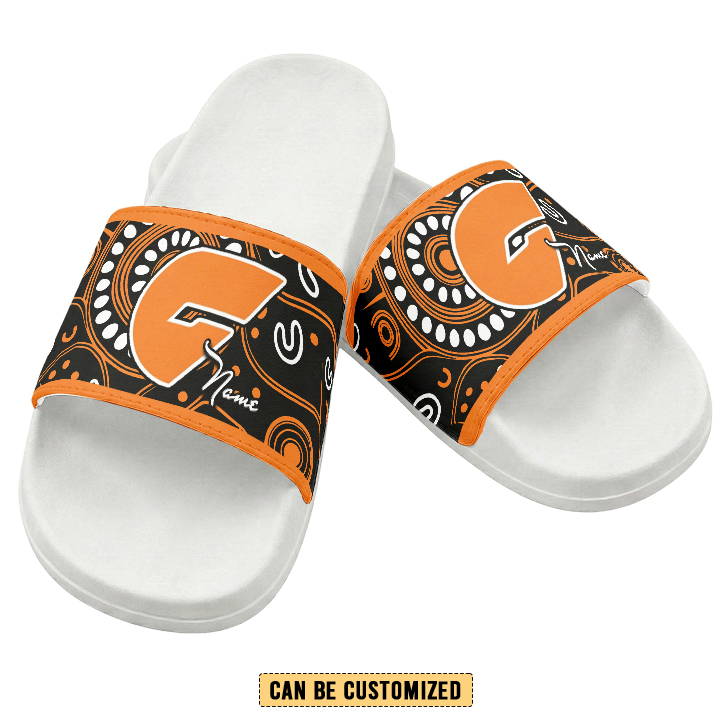 Auspiritmerch GWS Giants Personalized Sports Slippers Gift For Fans