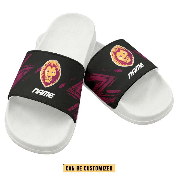 Auspiritmerch Brisbane Lions Personalized Sports Slippers Gift For Fans