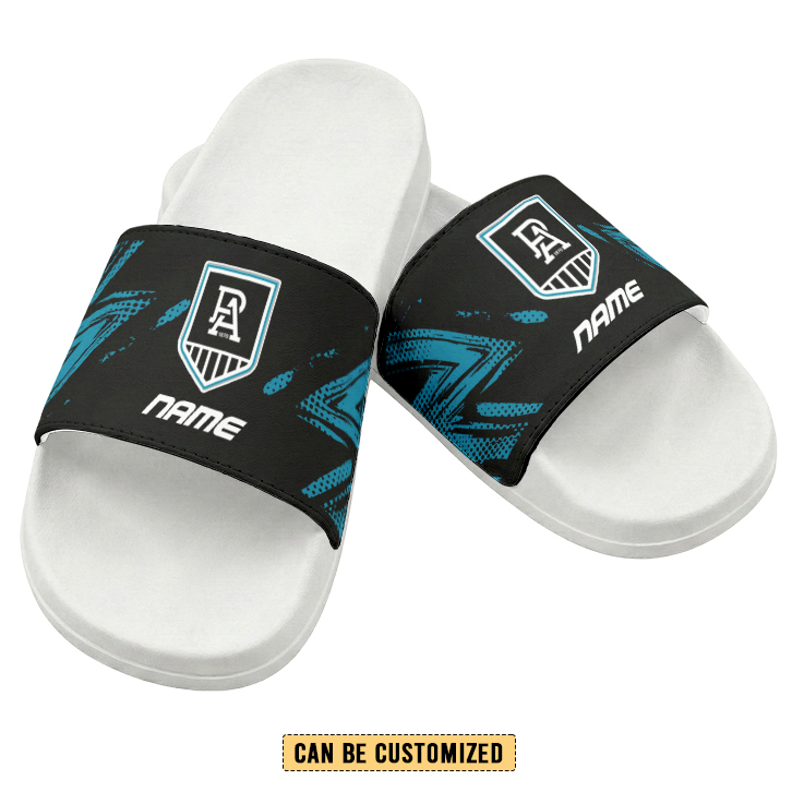 Auspiritmerch Port Adelaide Personalized Sports Slippers Gift For Fans
