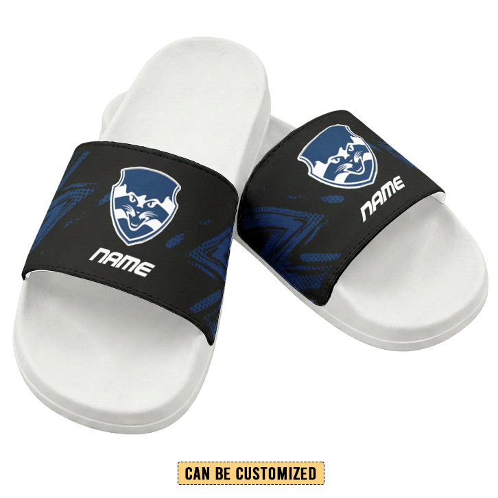 Auspiritmerch Geelong Cats Personalized Sports Slippers Gift For Fans