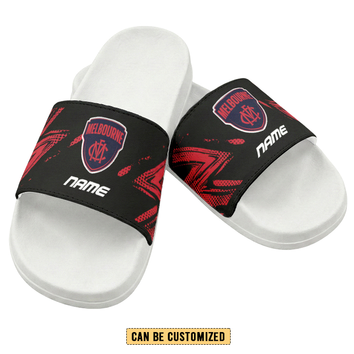 Auspiritmerch Melbourne Demons Personalized Sports Slippers Gift For Fans