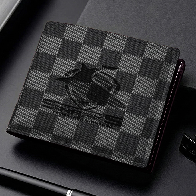 Auspiritmerch Cronulla-Sutherland Sharks Personalized Leather Wallet Gift For Fans