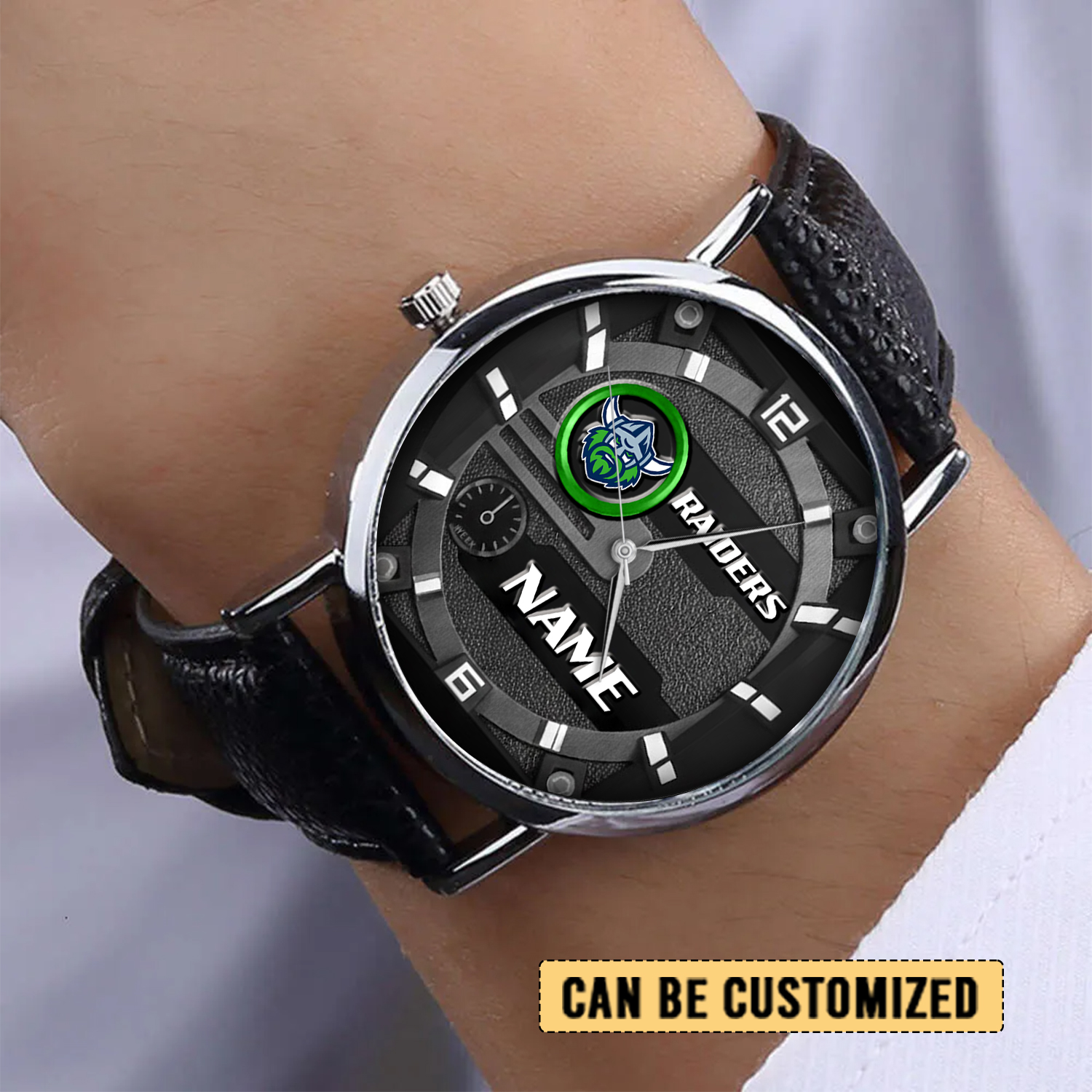 Auspiritmerch Canberra Raiders Personalized Stitched Leather Watch Gift For Fans