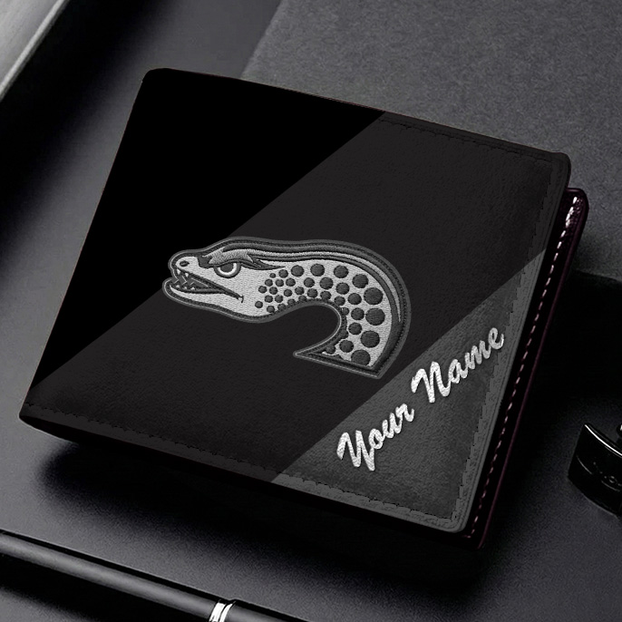 Auspiritmerch Parramatta Eels Personalized Leather Wallet Gift For Fans