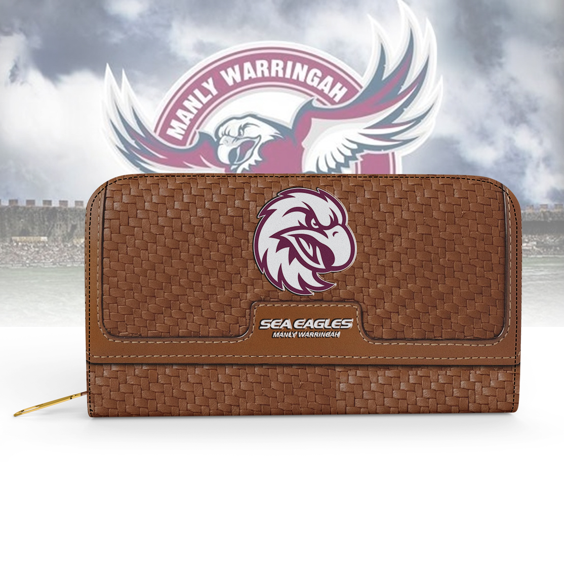 Auspiritmerch Manly Warringah Sea Eagles Personalized Clutch Purse Gift For Fans
