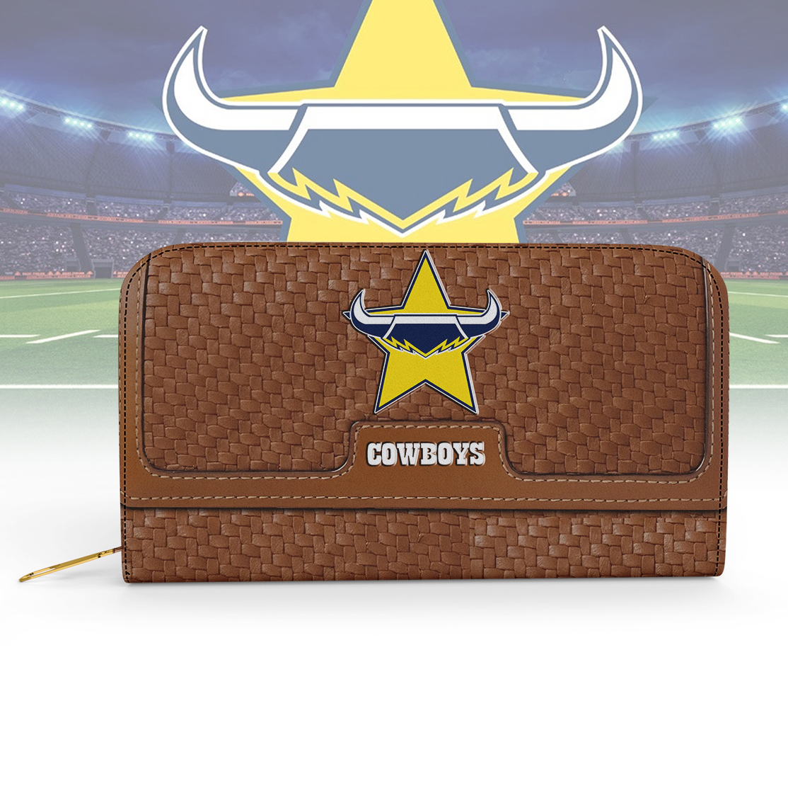 Auspiritmerch North Queensland Cowboys Personalized Clutch Purse Gift For Fans