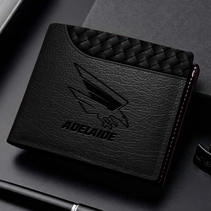 Auspiritmerch Adelaide Crows Personalized Leather Wallet Gift For Fans