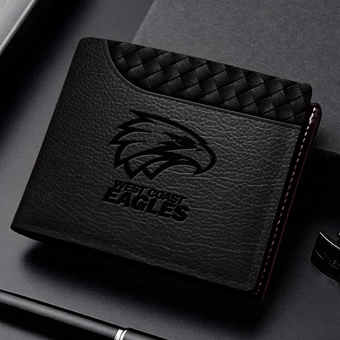 Auspiritmerch West Coast Eagles Personalized Leather Wallet Gift For Fans