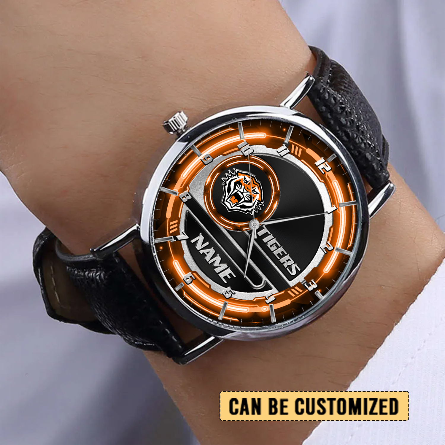 Auspiritmerch Wests Tigers Personalized Stitched Leather Watch Gift For Fans